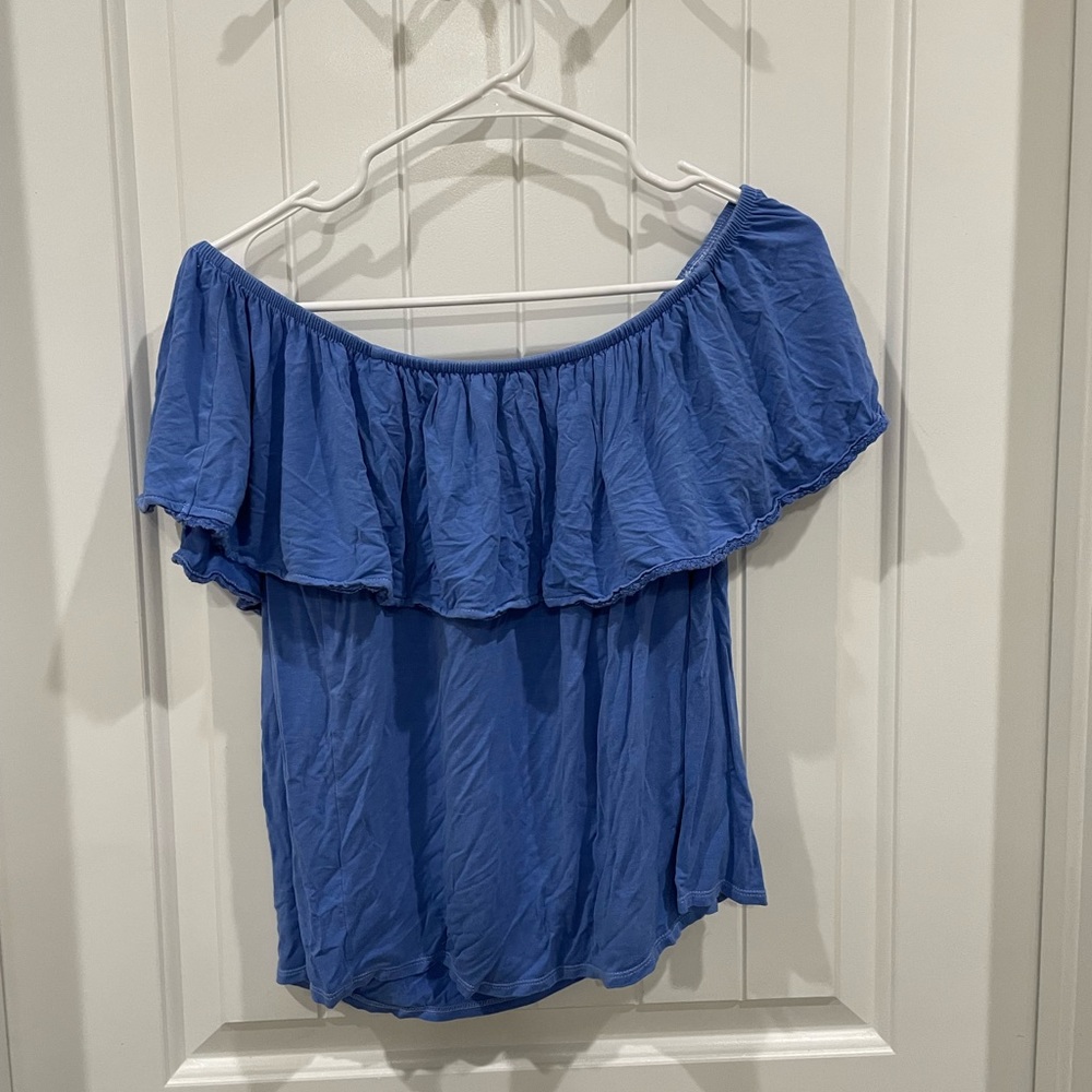 American Eagle Blue women’s size small top off shoulder